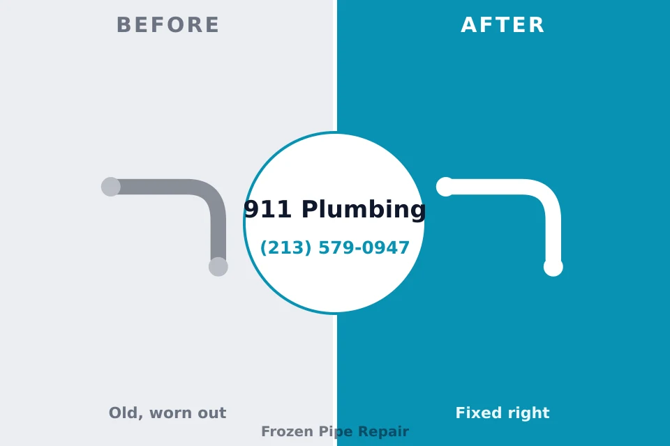 Before and after: plumbing company Byron Center, MI